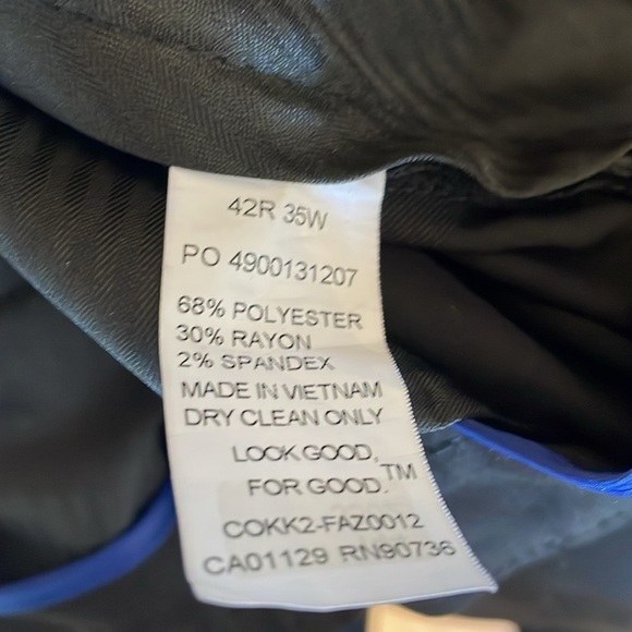 Kenneth Cole Reaction Mens Slim Fit Flex Techni-Cole 2-Piece Suit Jacket Pants - Picture 16 of 16